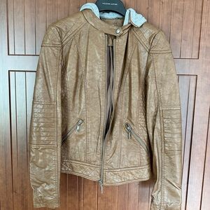 Women's Tan Leather Jacket